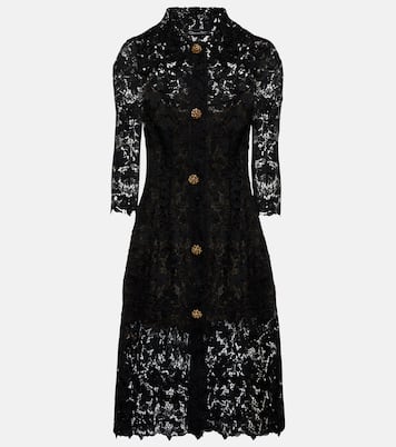 Vestido midi de encaje | Oscar de la Renta