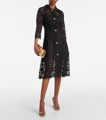 Vestido midi de encaje | Oscar de la Renta