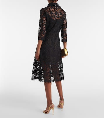 Vestido midi de encaje | Oscar de la Renta