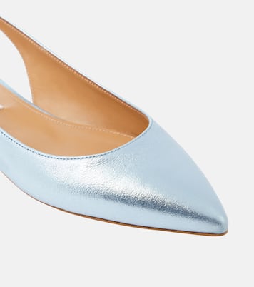 Ballerines en cuir métallisé | Aquazzura