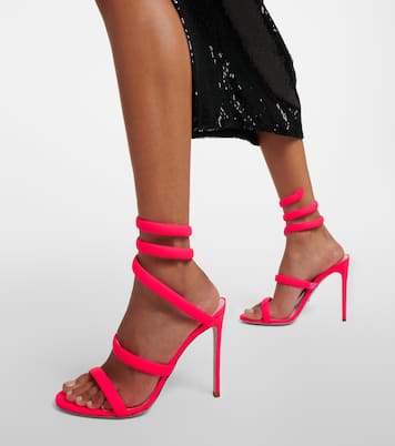 Sandalen Cleo aus Veloursleder | Rene Caovilla