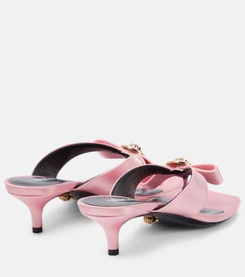 Medusa satin thong sandals | Versace
