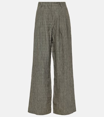 Weite High-Rise-Hose Amadine aus Leinen | Tove