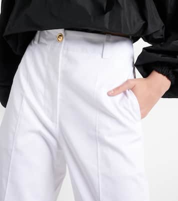 Pantaloni a gamba larga in cotone a vita alta | Patou