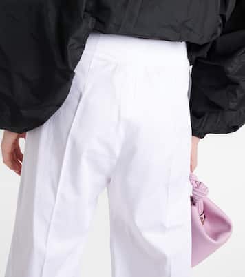 Pantaloni a gamba larga in cotone a vita alta | Patou
