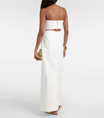Cotton-blend maxi skirt | Adriana Degreas