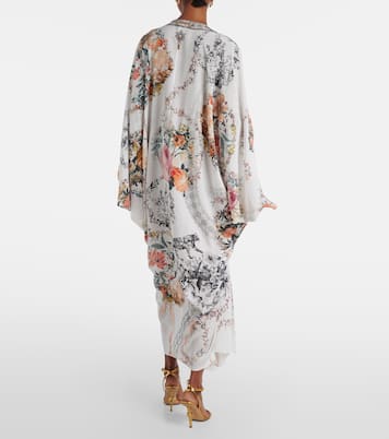 Verzierter Kaftan aus Seiden-Crêpe | Camilla