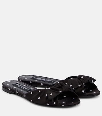Mules en satin à pois | Dolce&Gabbana