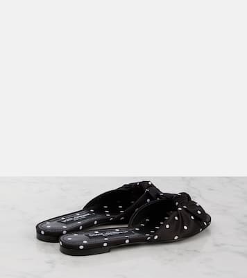 Mules en satin à pois | Dolce&Gabbana