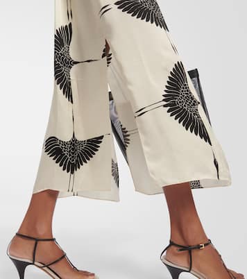 Sicily printed twill midi dress | Khaite