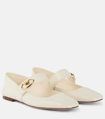 Mary-Jane-Ballerinas VLogo Locker aus Leder | Valentino Garavani
