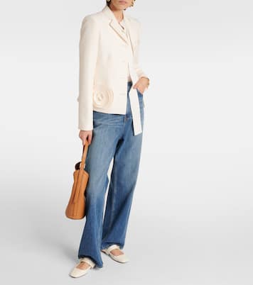 Mary-Jane-Ballerinas VLogo Locker aus Leder | Valentino Garavani