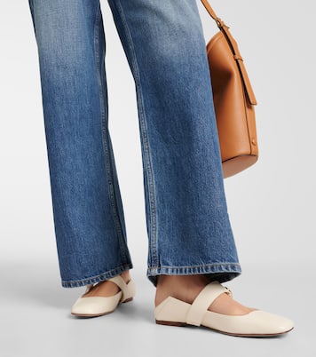 Mary-Jane-Ballerinas VLogo Locker aus Leder | Valentino Garavani