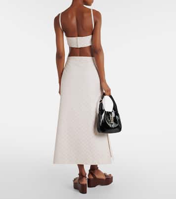 Top bralette in gabardine GG | Gucci