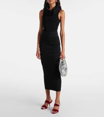 Mules Mermonia en velours à ornements | Manolo Blahnik