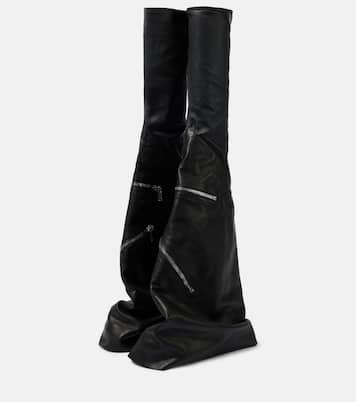 Botas altas Cargoflares de piel | Rick Owens