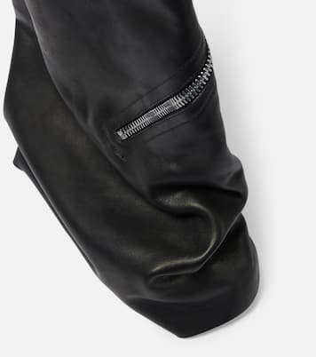 Botas altas Cargoflares de piel | Rick Owens