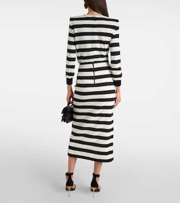 Gonna midi a righe | Balmain