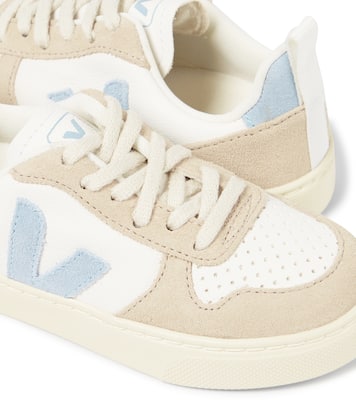 V-10 suede-trimmed leather sneakers | Veja Kids