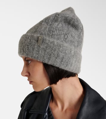 Berretto in mohair a trecce | Brunello Cucinelli