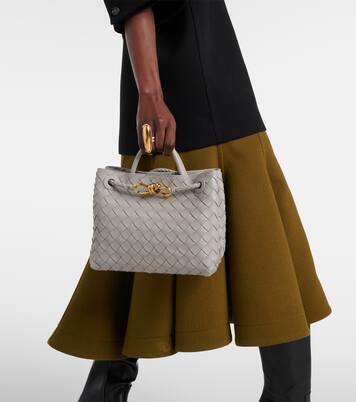 Andiamo Intrecciato Small leather tote bag | Bottega Veneta