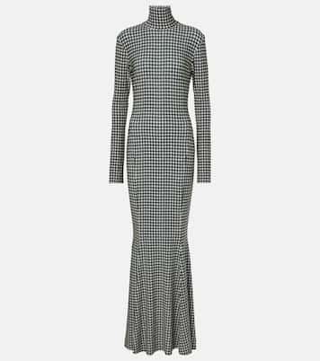 Houndstooth gown | Norma Kamali
