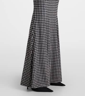 Houndstooth gown | Norma Kamali