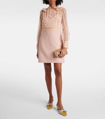Escarpins slingback Bowow 45 en cuir métallisé | Valentino Garavani