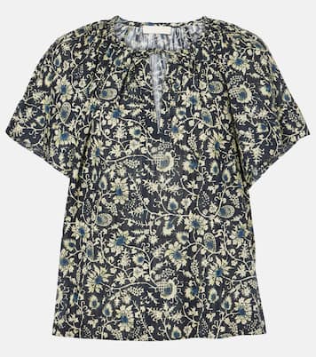 Top Sena in misto cotone con stampa | Ulla Johnson