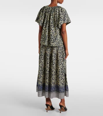 Top Sena in misto cotone con stampa | Ulla Johnson