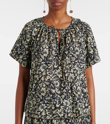 Top Sena in misto cotone con stampa | Ulla Johnson