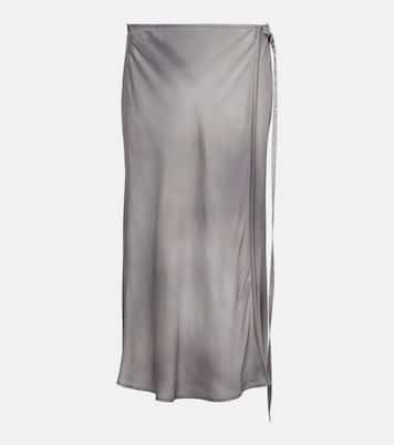 Falda envolvente de satén | Acne Studios