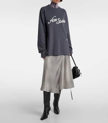 Falda envolvente de satén | Acne Studios