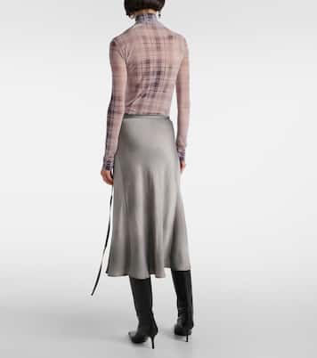 Falda envolvente de satén | Acne Studios