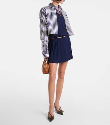 Escarpins slingback en cuir verni | Miu Miu