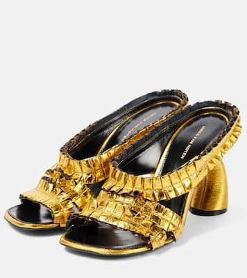 Sandali 95 in pelle metallizzata | Dries Van Noten