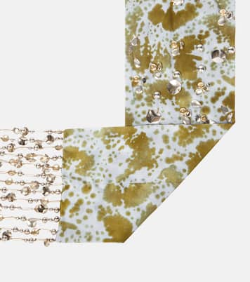 Foulard in seta con decorazioni | Dries Van Noten