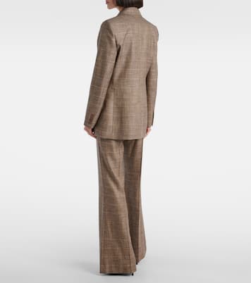 Castel checked wool-blend blazer | Joseph