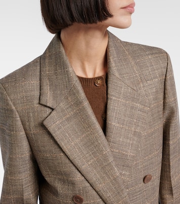 Castel checked wool-blend blazer | Joseph