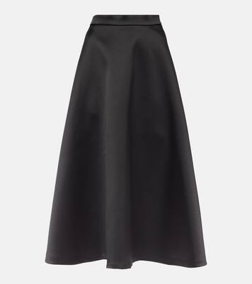 Jupe midi en satin | Róhe