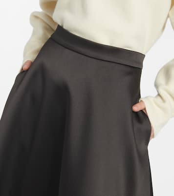 Jupe midi en satin | Róhe