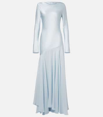 Cordelia silk satin and chiffon gown | Tove