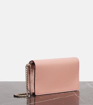 Cartera con cadena GG Emblem con piel | Gucci