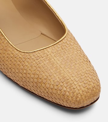Mary-Jane-Ballerinas aus Raffiabast  | Le Monde Béryl