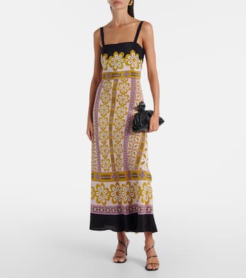 Printed silk crêpe de chine maxi dress | La DoubleJ
