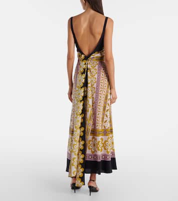 Printed silk crêpe de chine maxi dress | La DoubleJ