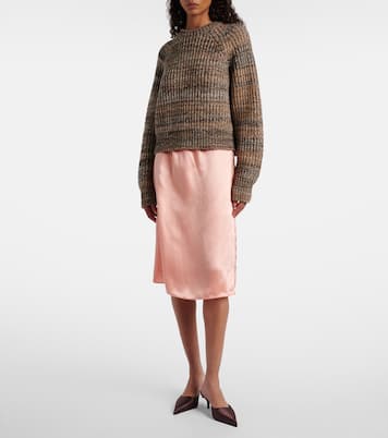 Silk midi skirt | Prada