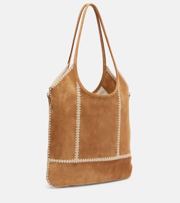 Ivy Medium suede tote bag | Miu Miu