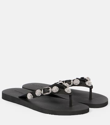 Cagole crystal-embellished thong sandals | Balenciaga