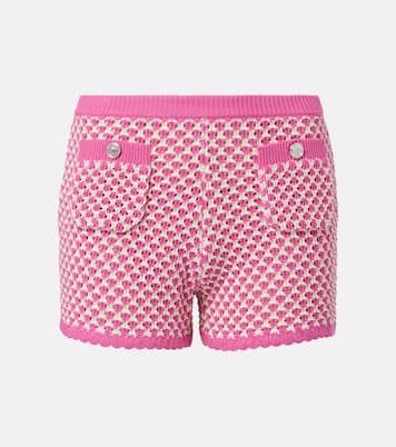 Shorts de croché en mezcla de algodón | Versace